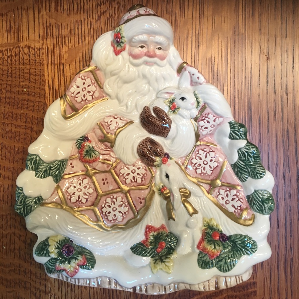 Fitz and Floyd Christmas decorative plate
